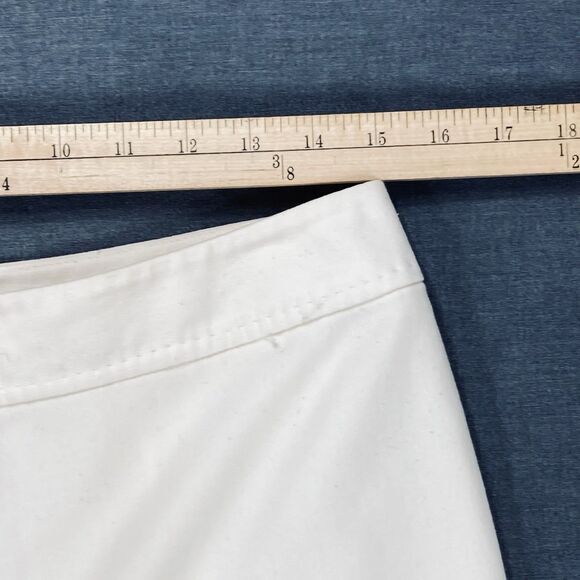 Ann Taylor Wide Leg Dress Pants Size 8 Ivory Wool Cashmere Blend Classic Career - Picture 9 of 16